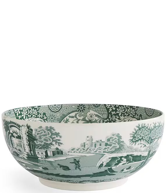 Spode Green Italian Salad Bowl