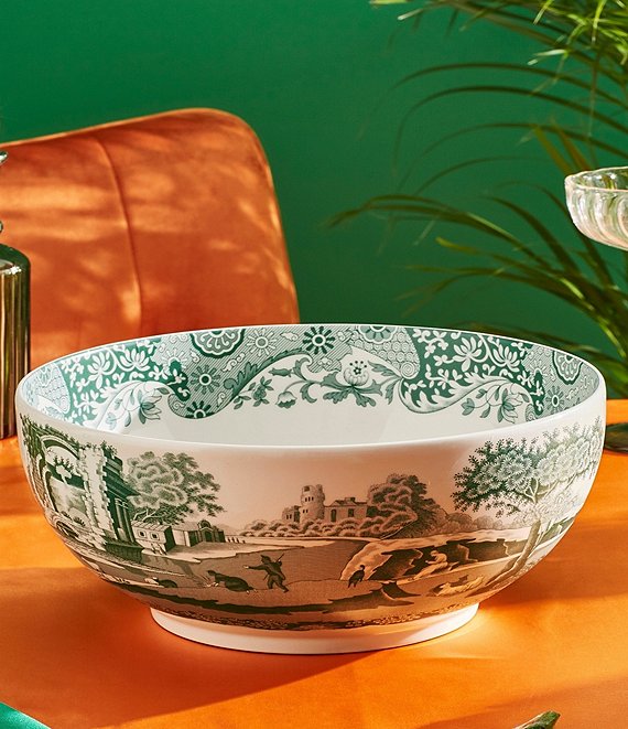 Spode Green Italian Salad Bowl