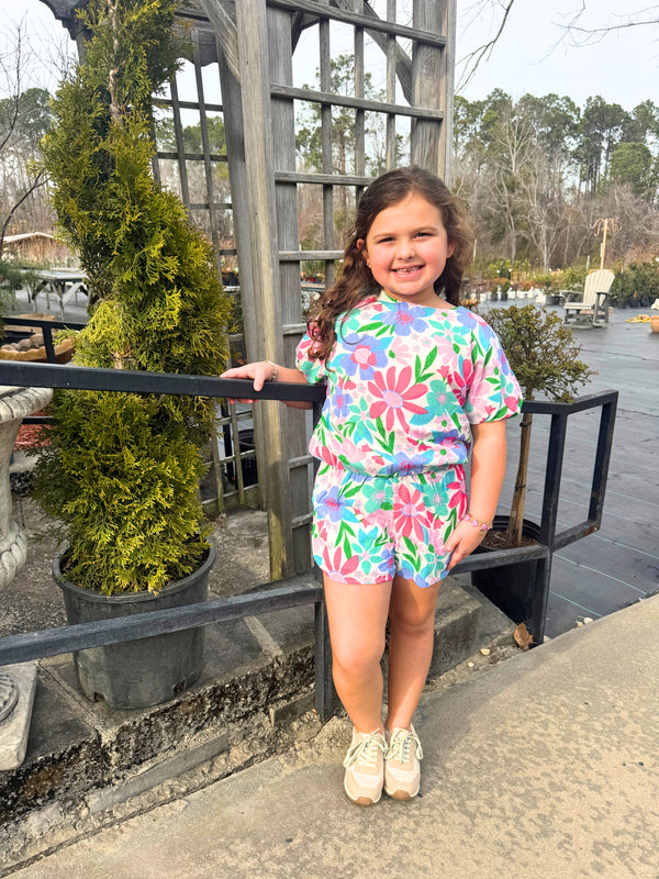 Floral Blooms Short Set