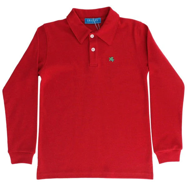 Harry Long Sleeve Polo - Red