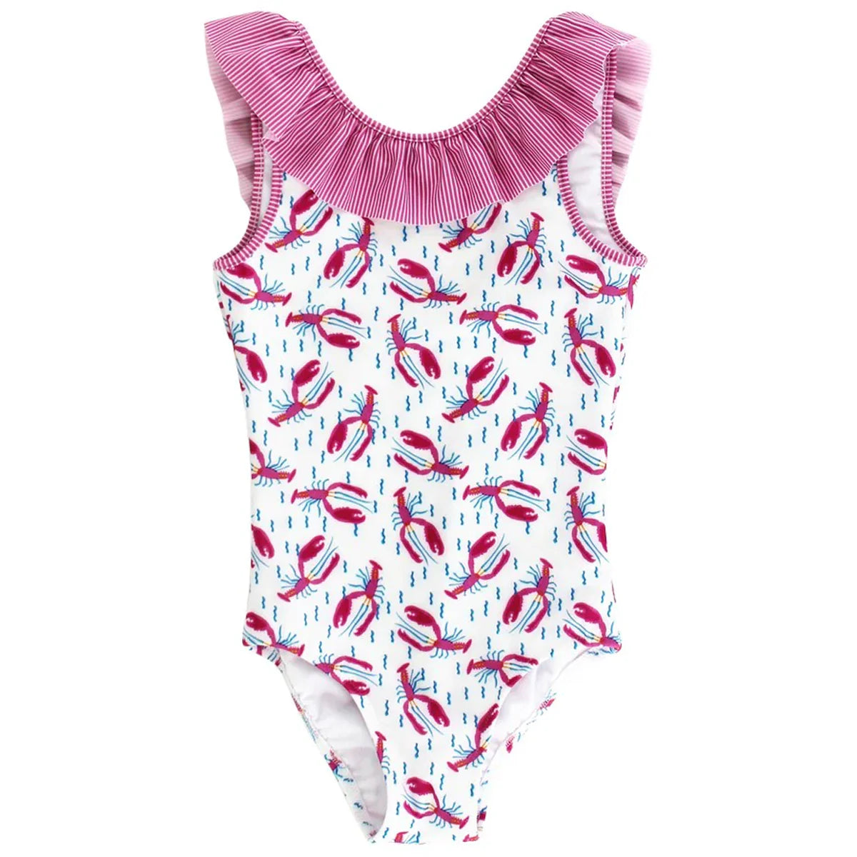 One Piece Swimsuit - Lobster Print