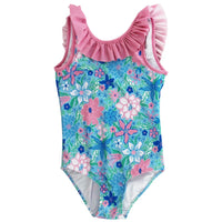 One Piece Swimsuit - Floral