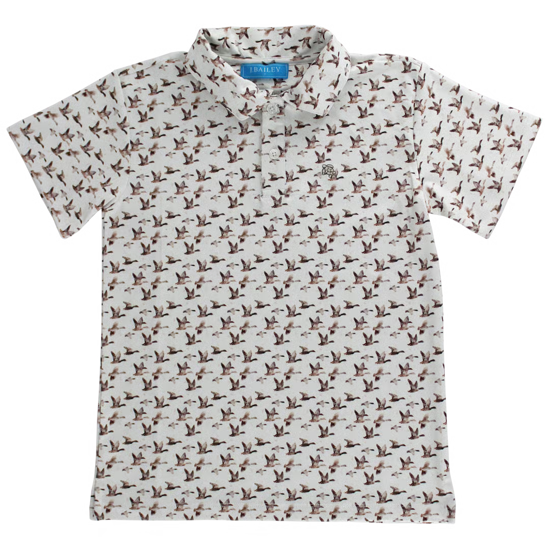 S/S Performance Polo Duck On Tan