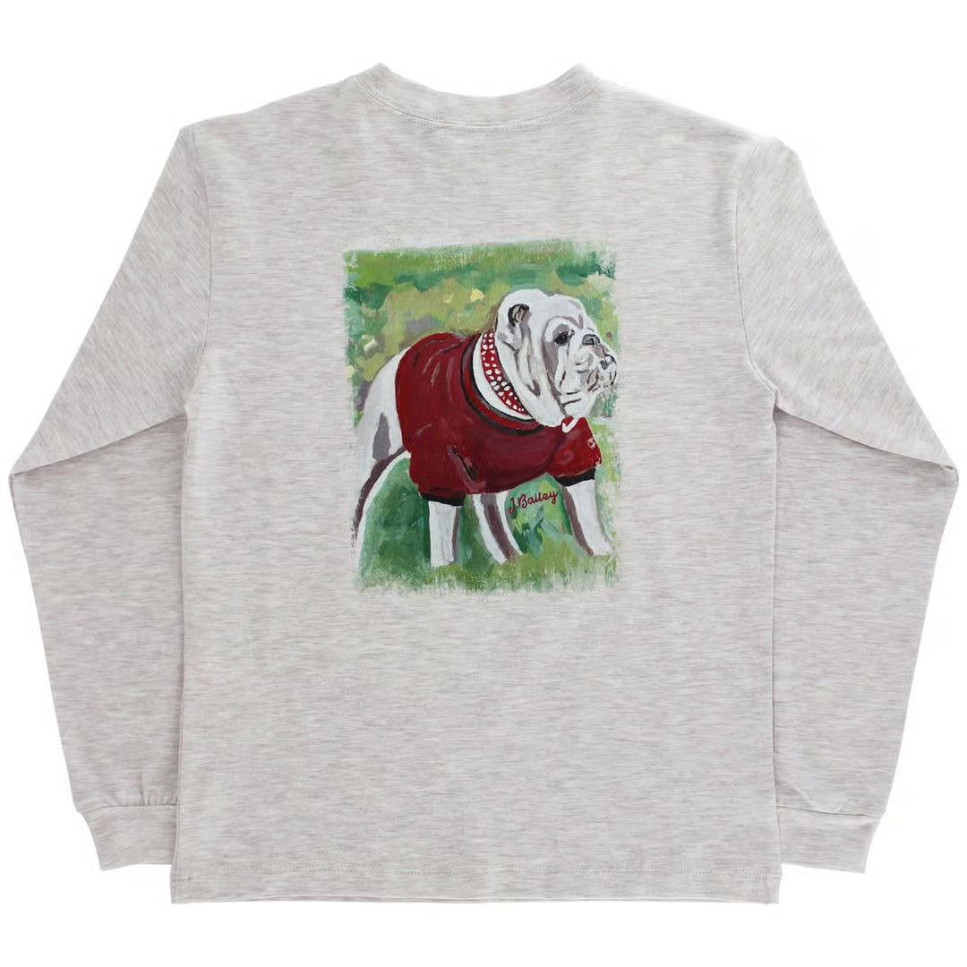 L/S Dawg Tee-Oatmeal