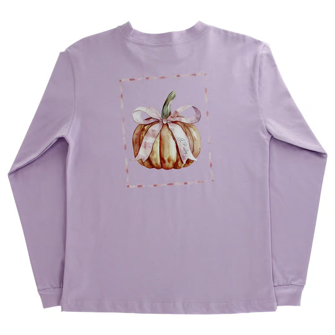 L/S Pumpkin Tee- Lavender