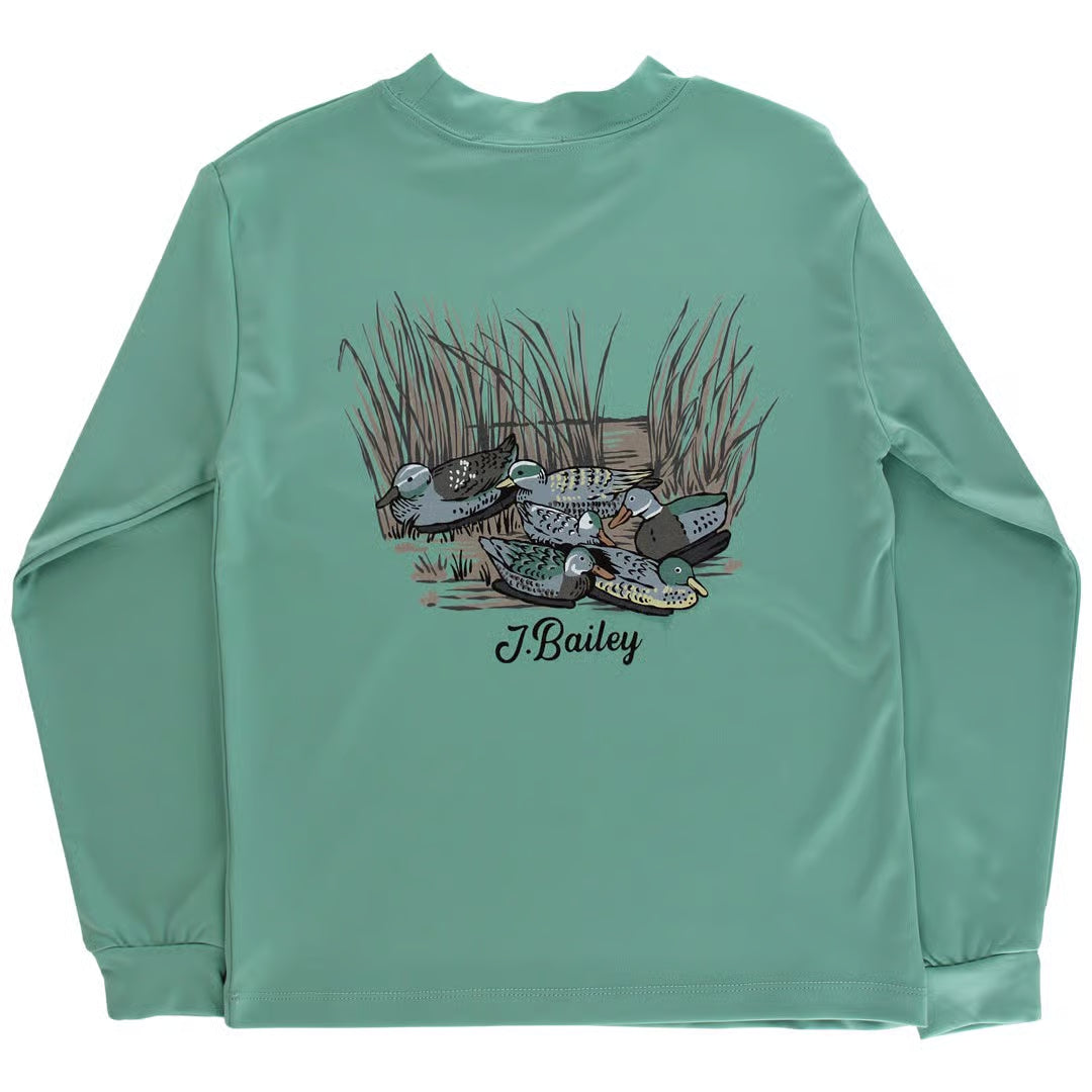 L/S Performance Tee Decoy- Green