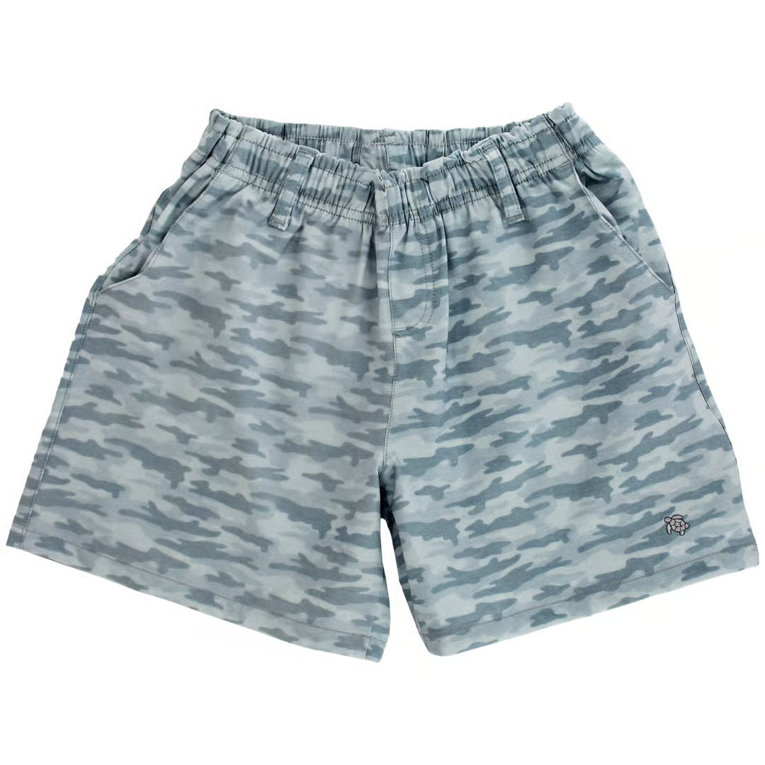 Printed Performance Short-Gray Camo