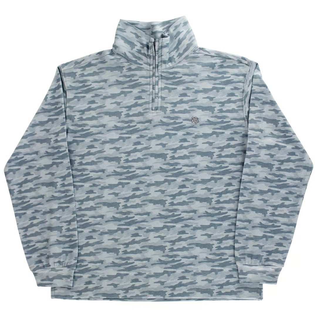 Performance 1/4 Zip -Gray Camo