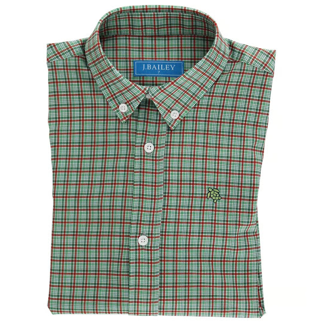Boys Performance Button Down-Jingle