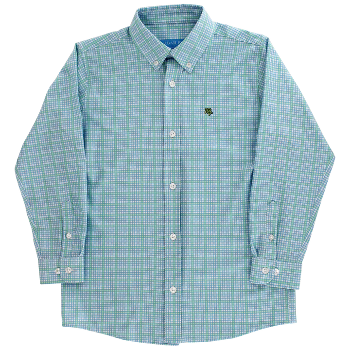 Performance Roscoe Button Down Shirt - Peacoc