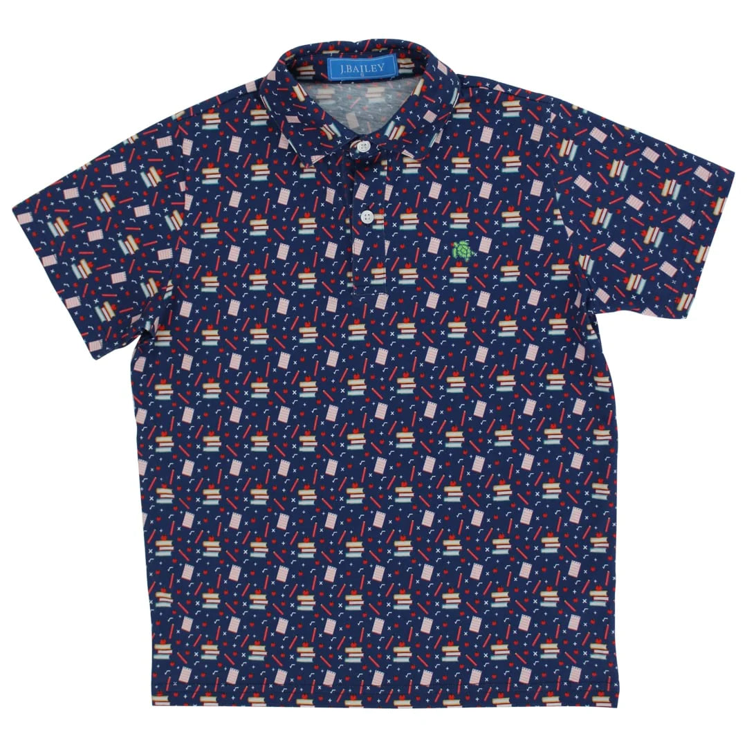 Performance Back to School Polo-Navy