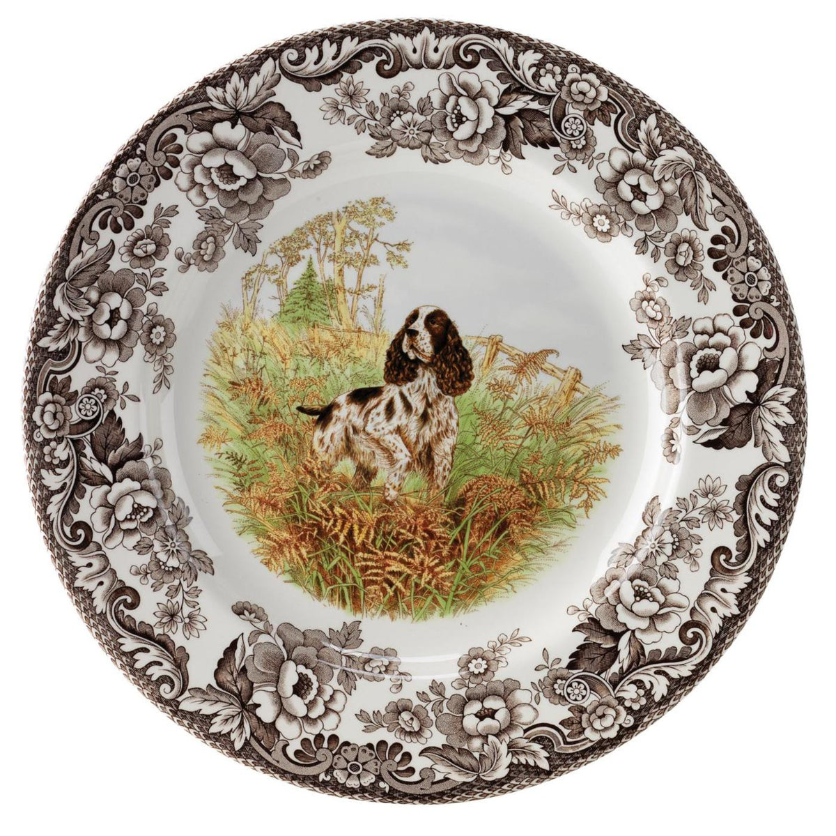Woodland Salad Plate - Spaniel