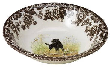 Black Lab -Woodland Ascot Cereal Bowl 8 Inch