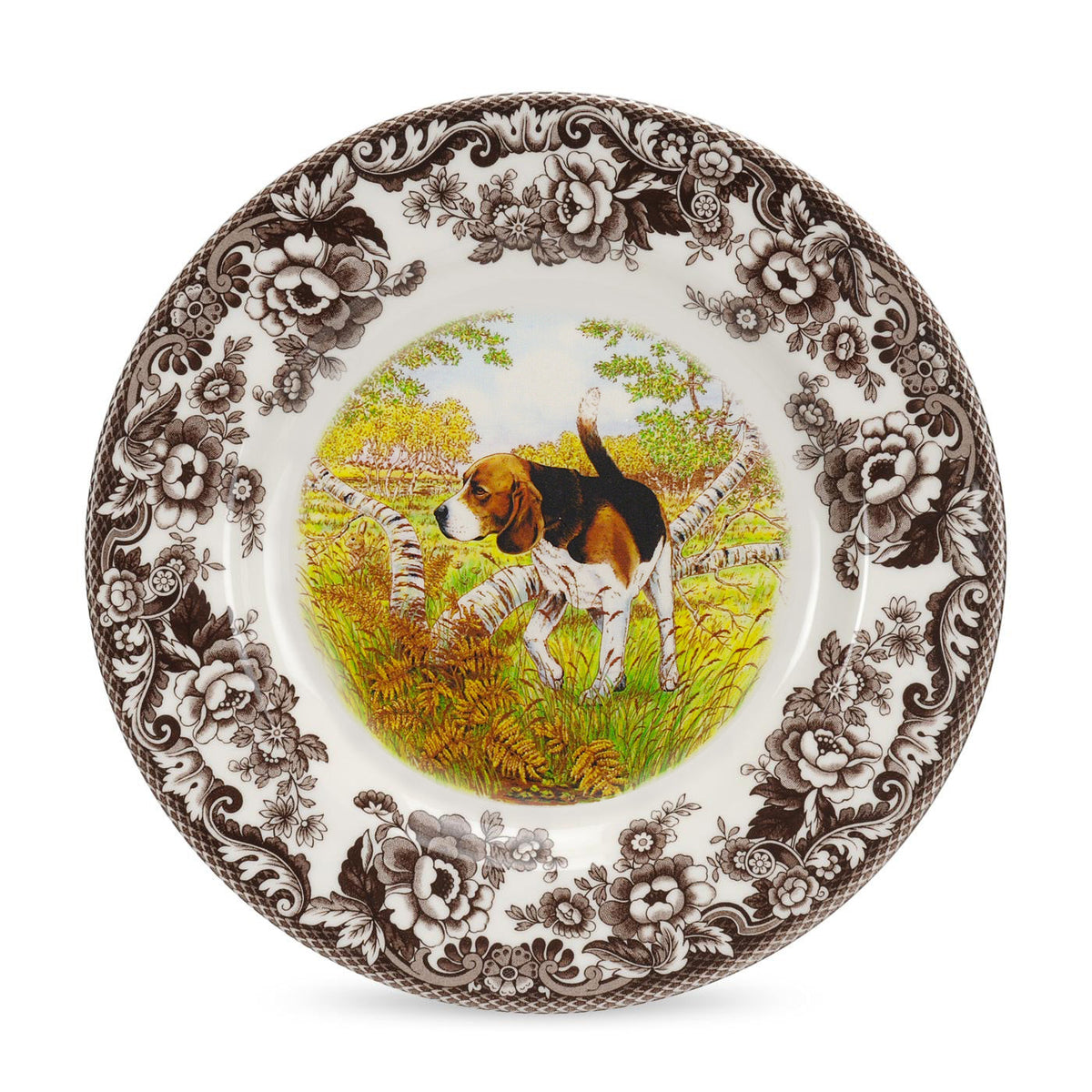 Woodland Salad Plate - Beagle