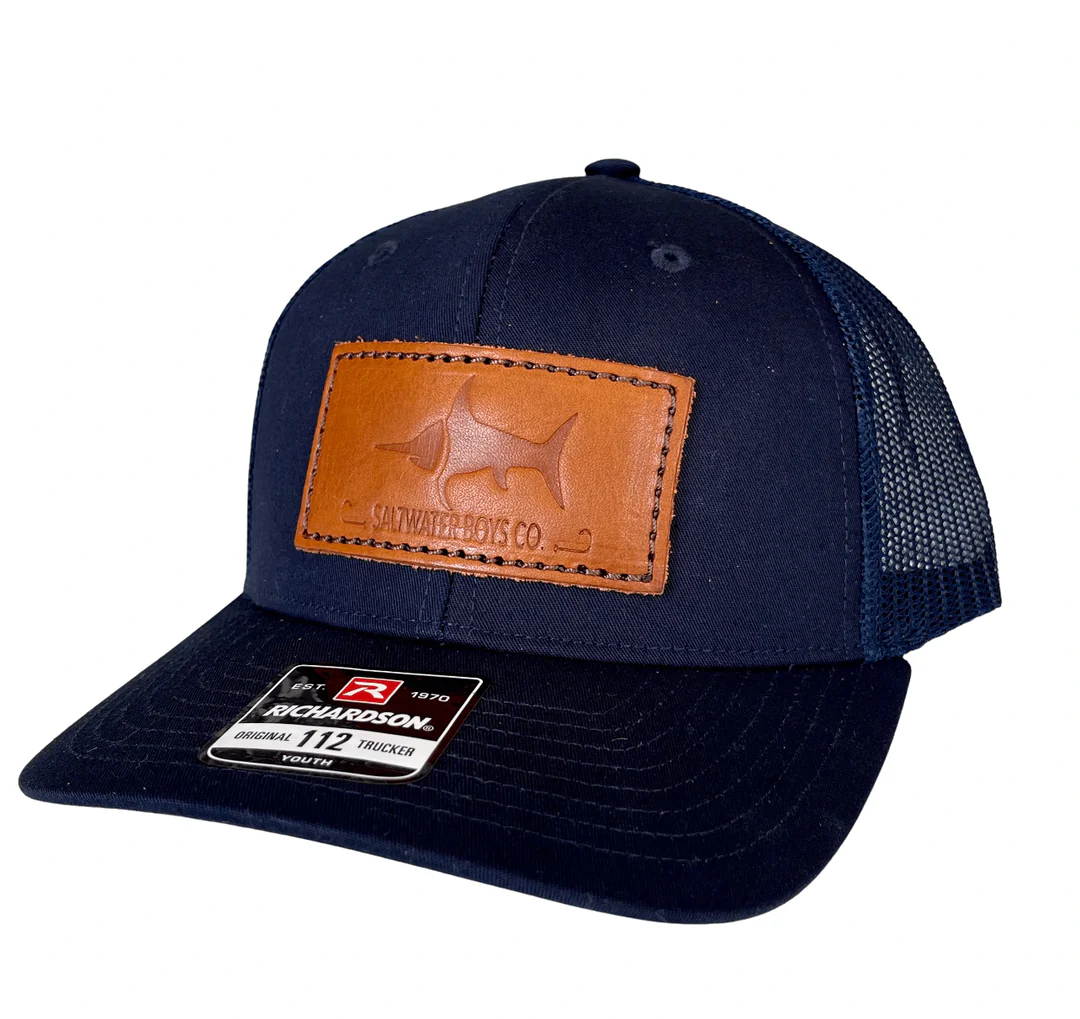 Boys Logo Patch Hat - Navy