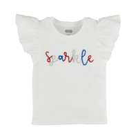Sparkle Tensile Shirt- White