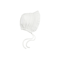 Ivory Smocked Bonnet- White