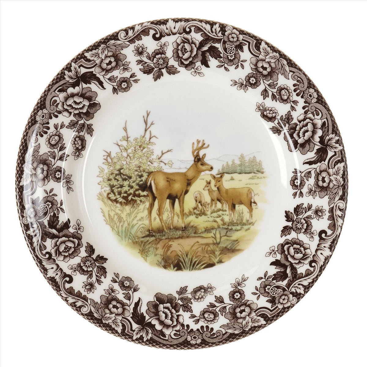 Woodland Salad Plate - Mule Deer