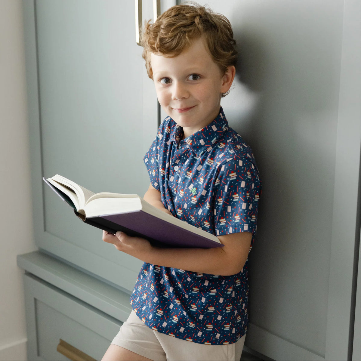 Performance Back to School Polo-Navy