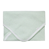 Paty Knit Receiving / Swaddle Blanket - Mint Green