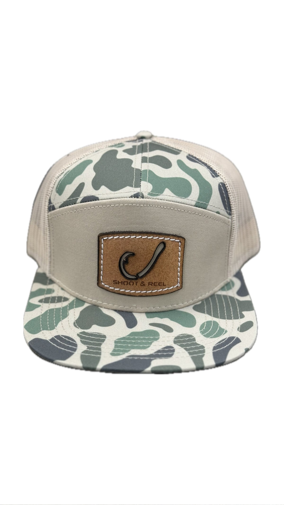 Green Old School Hook Patch Hat