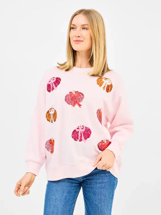 Pumpkin Bows Sarah Sweatshirt