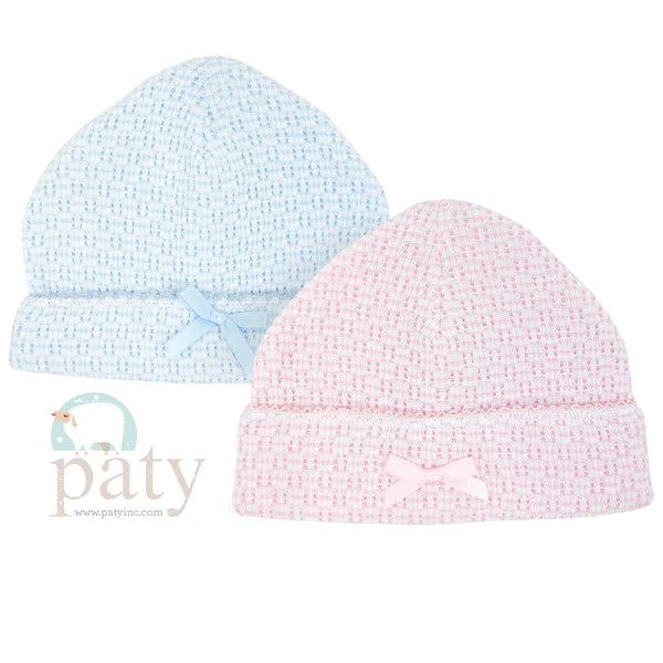 Saylor Beanie W/ Bow - Pink