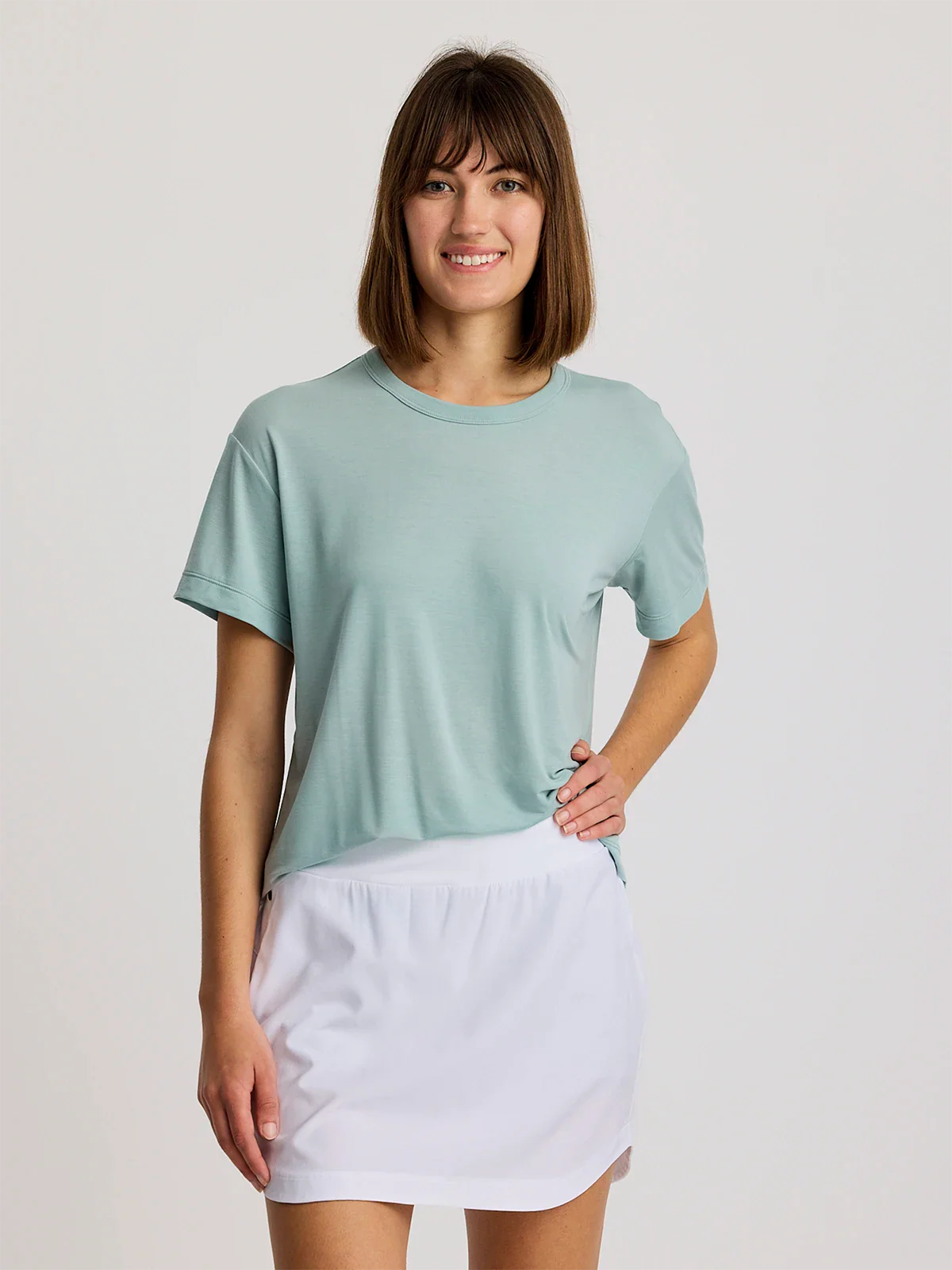 Women's Elevate Lightweight Tee- Ocean Mist