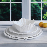 VIDA Lettuce 9" Salad Plate Set of 4 (White)
