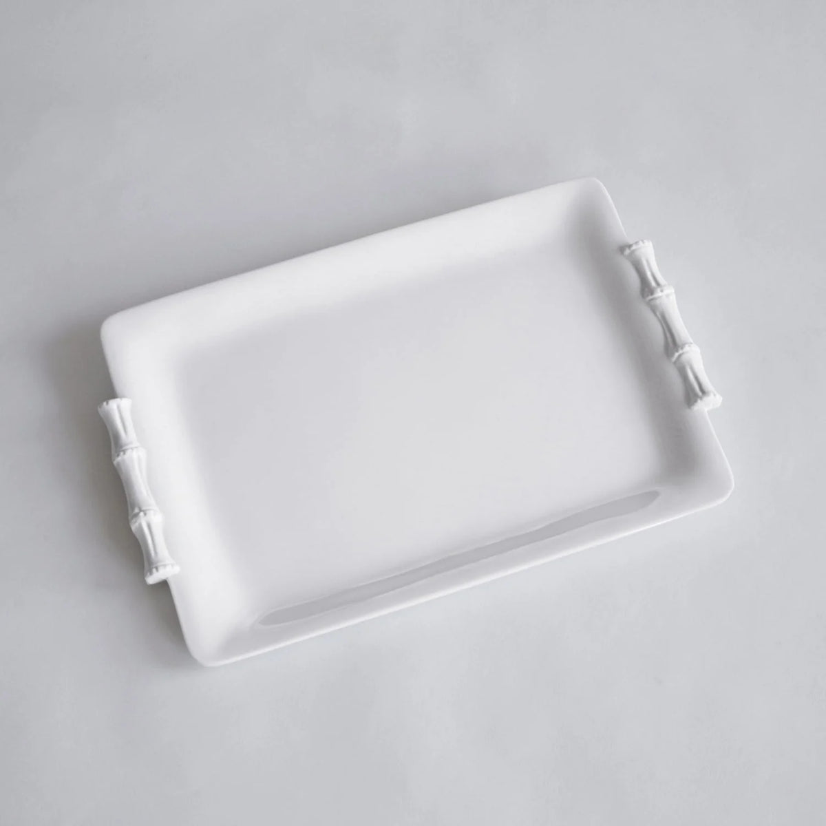 VIDA Bamboo Medium Rectangular Tray (White)