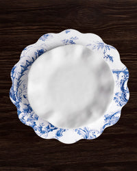 VIDA Chinoiserie Reversible Round Placemats Set of 4 Blue & White
