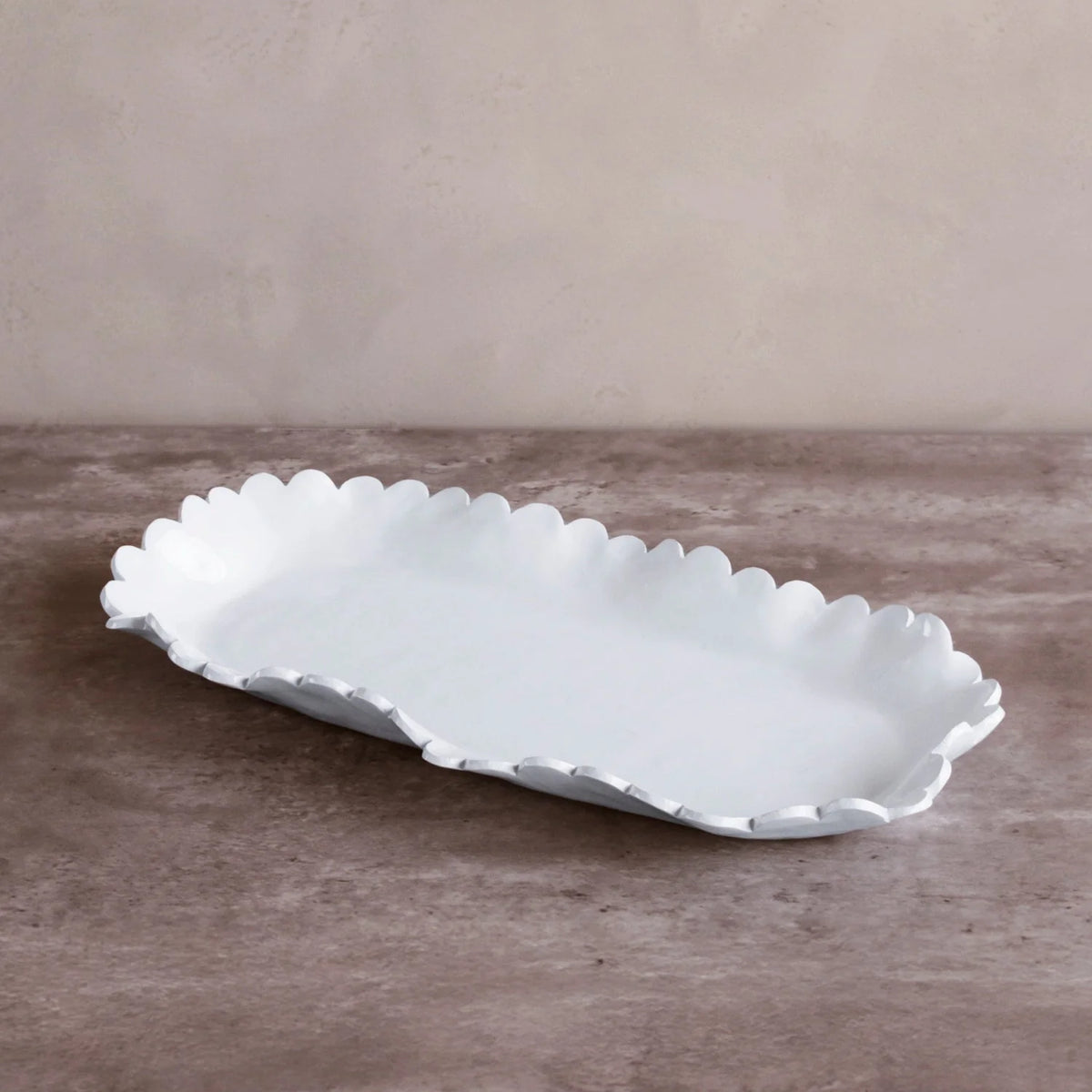 VIDA Colette Large Oblong Platter (White)