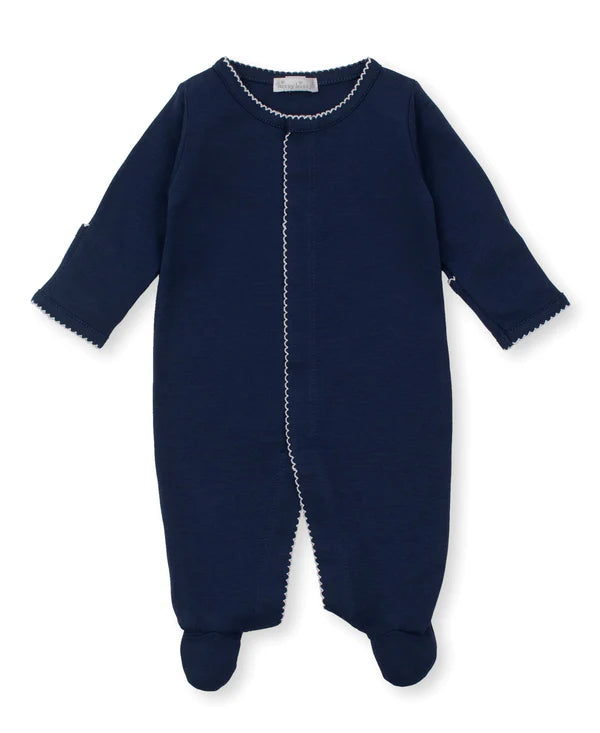 Navy Kissy Basics Footie
