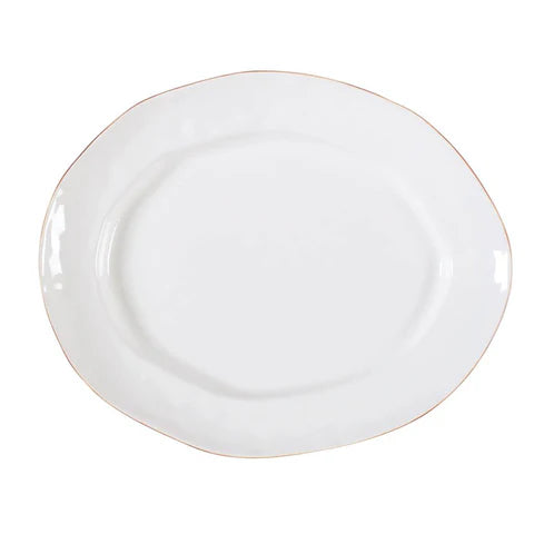 Cantaria Large Oval Platter - White