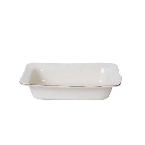 Cantaria Small Rectangular Baker White