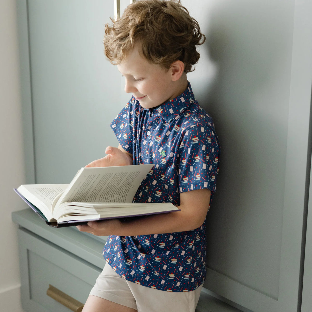 Performance Back to School Polo-Navy