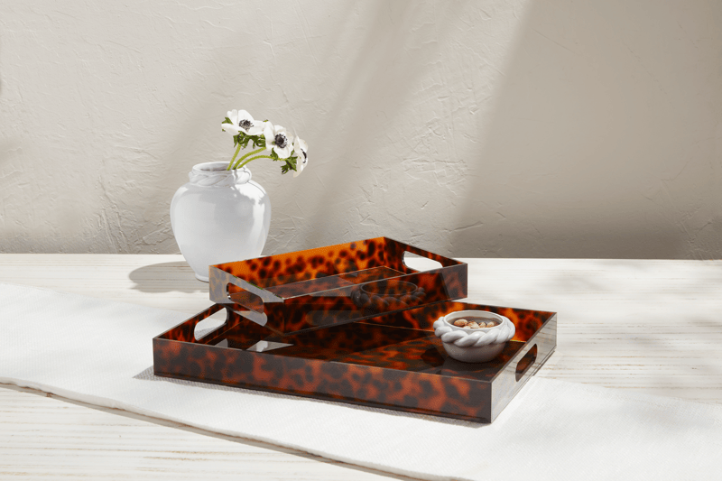 Tortoise Acrylic Tray Set
