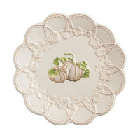 White Pumpkin  Salad Plate