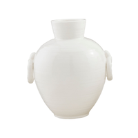 White Bamboo Vase-Large