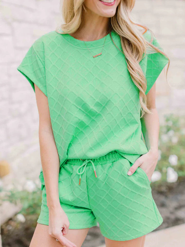Claire Shorts Set- Green