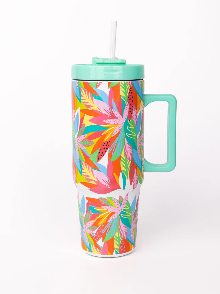 Stainless To-Go Tumbler- Get Tropical