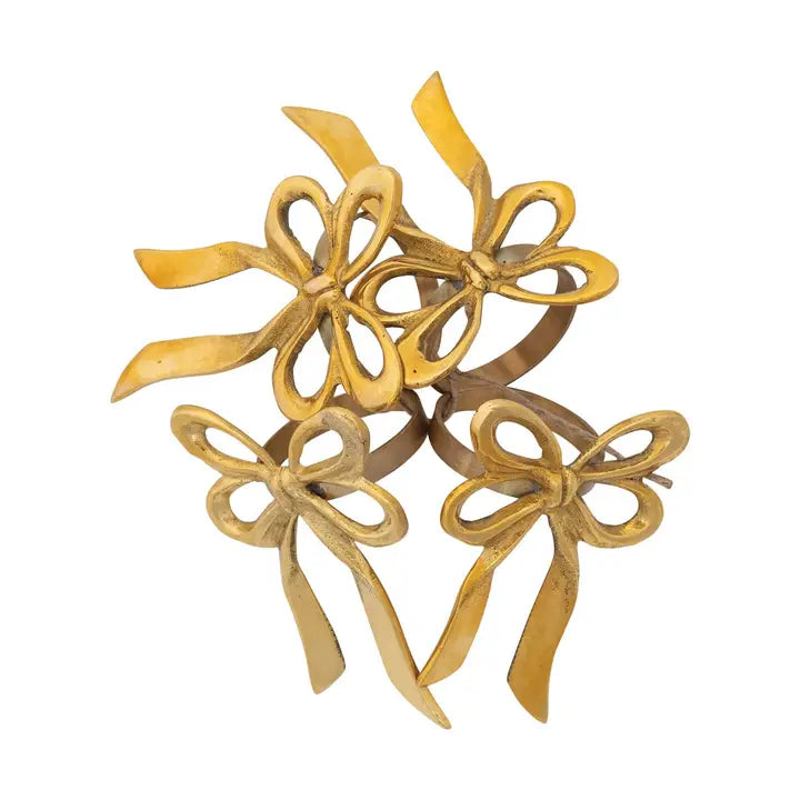 Brass Bow Shaped Napkin Ring