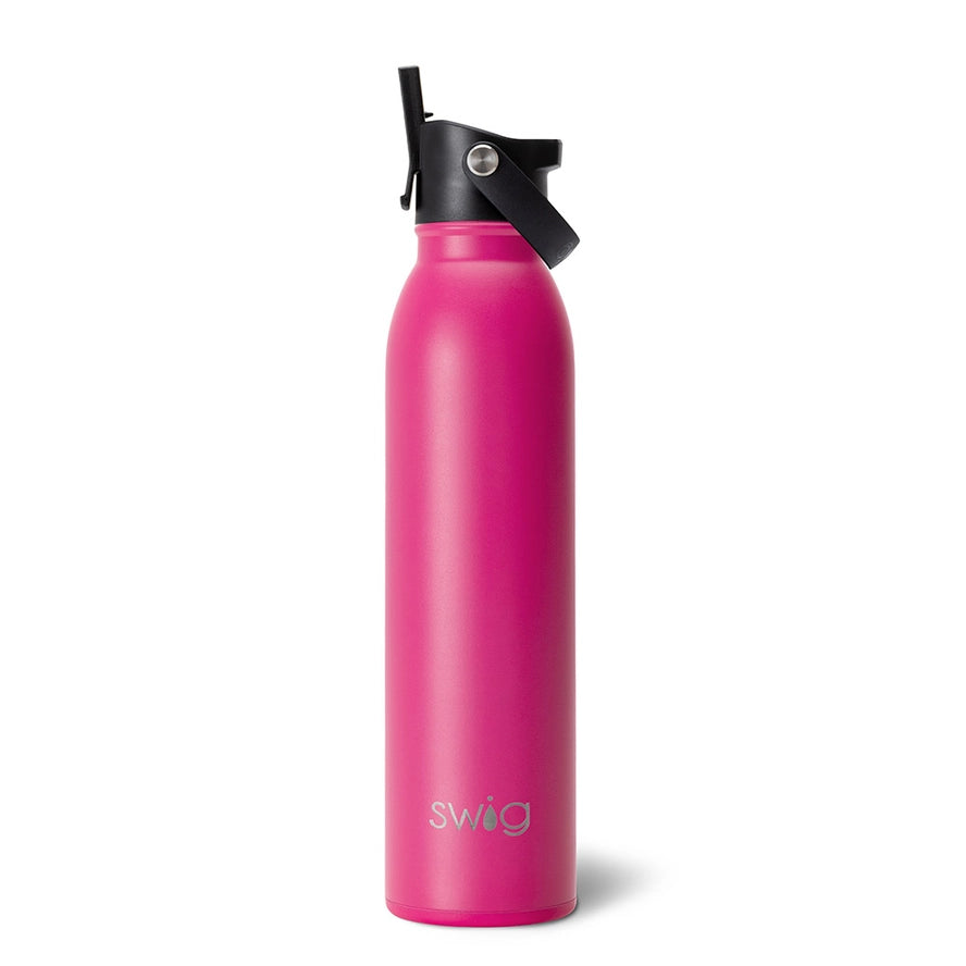 Hot Pink Flip + Sip Water Bottle (20oz)