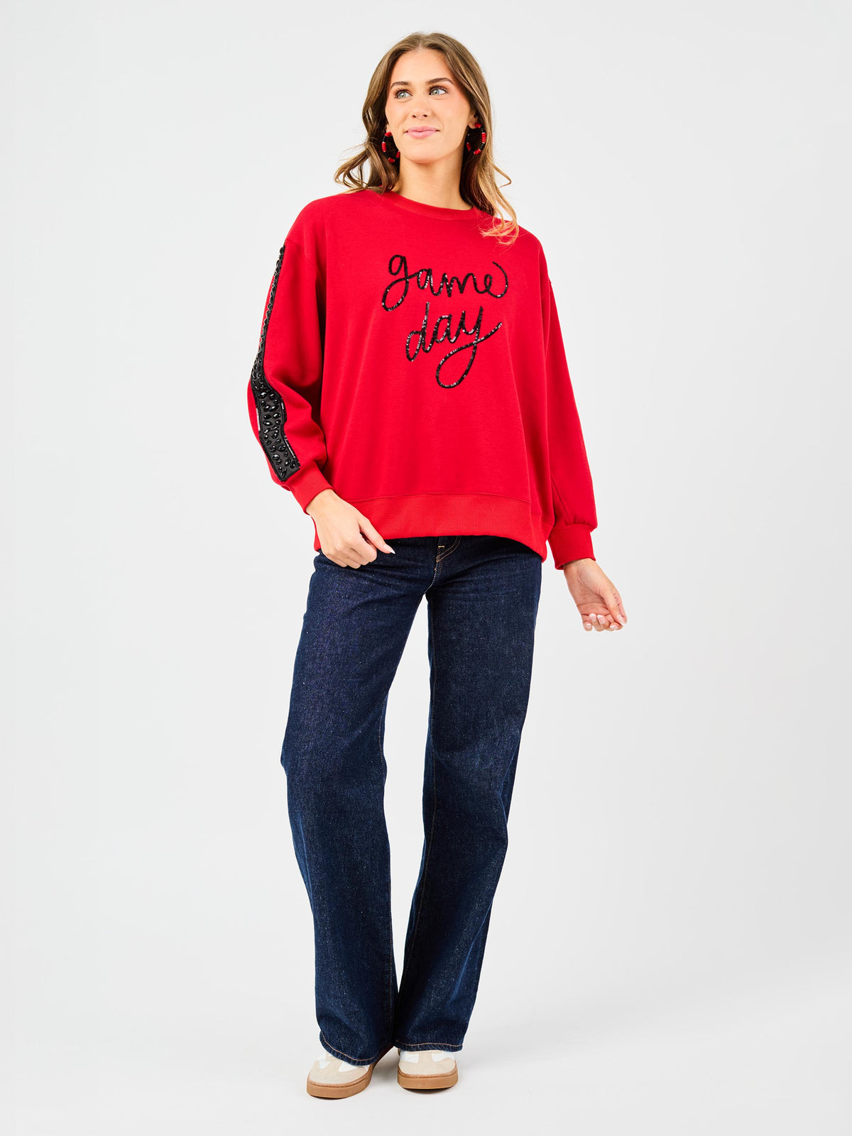 Sarah Sweatshirt Game Day Red/Black