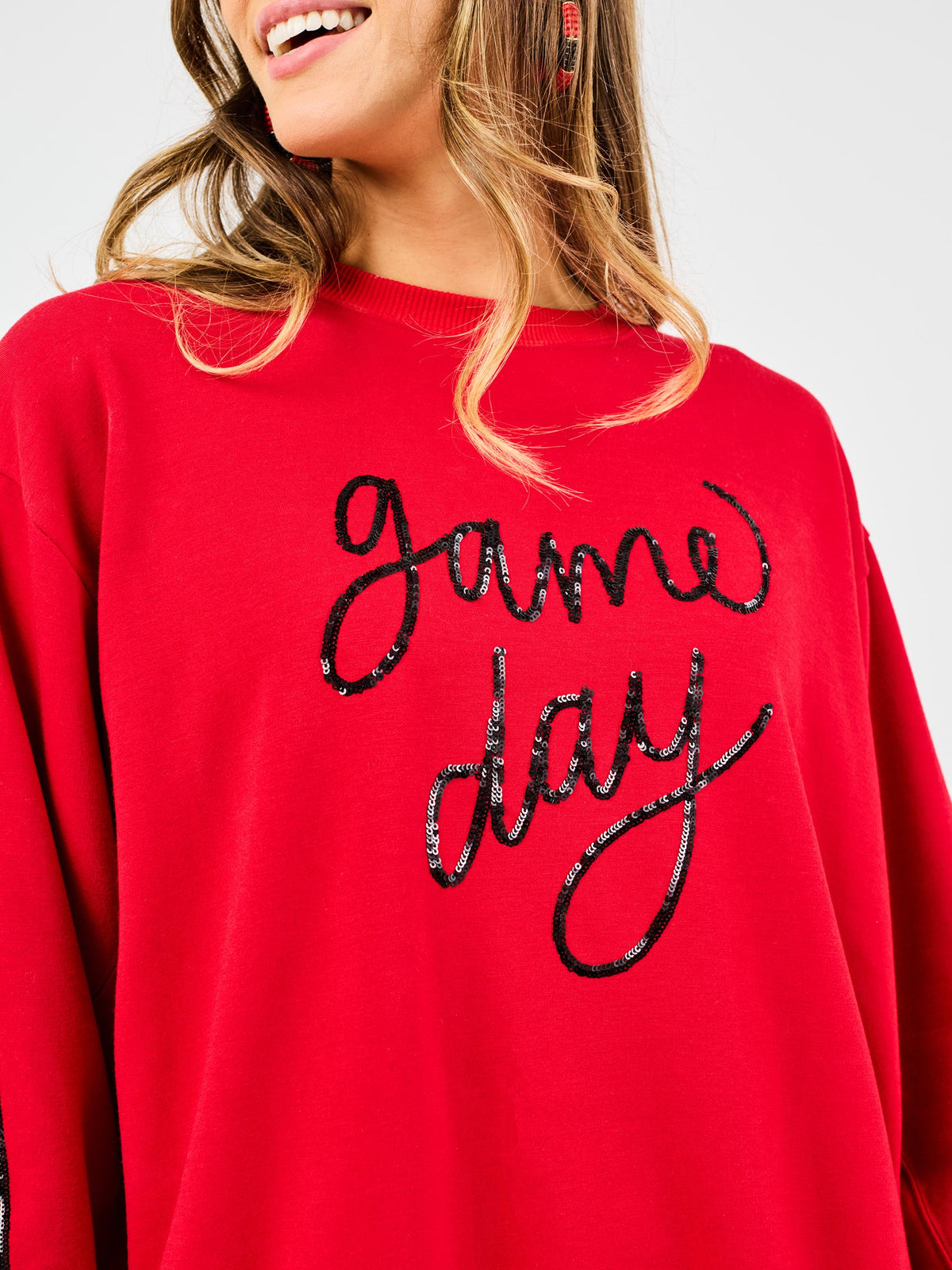 Sarah Sweatshirt Game Day Red/Black