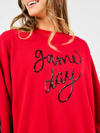 Sarah Sweatshirt Game Day Red/Black