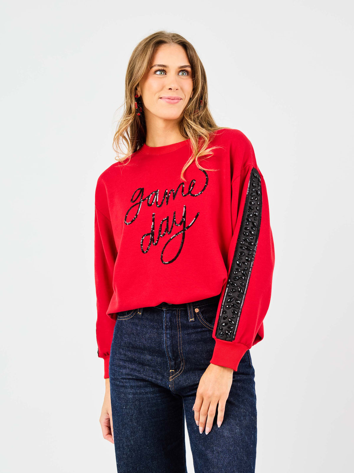 Sarah Sweatshirt Game Day Red/Black