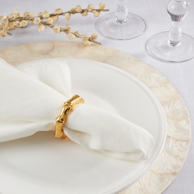 Gold Bamboo Napkin Ring