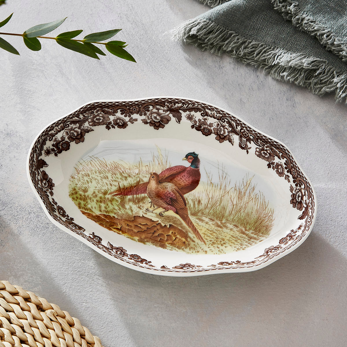 Woodland Pheasant Pickle Dish