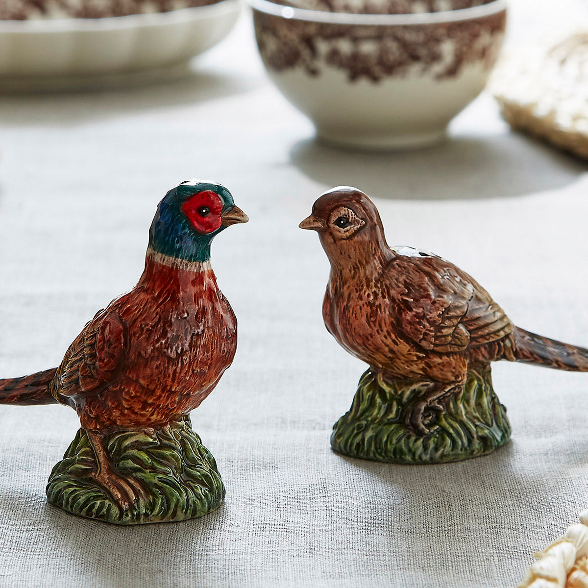 Woodland Spode Pheasant Slat and Pepper